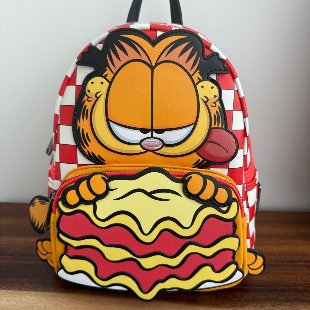 NWT Loungefly Garfield Backpack - Red, Yellow, and Black